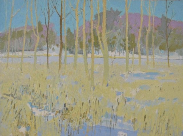 George Franklin Arbuckle (Canadian 1909-2001): MINERS BAY Oil on canvas board. Signed verso, dated February 19, 1986. Unframed: 16 x 12 in.