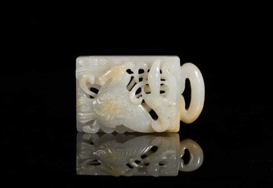 CHINESE WHITE JADE BELT PLAQUE (1 of 10)