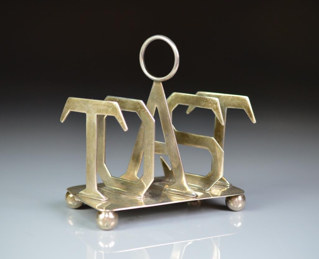 VICTORIAN SILVER  NOVELTY TOAST RACK (1 of 4)