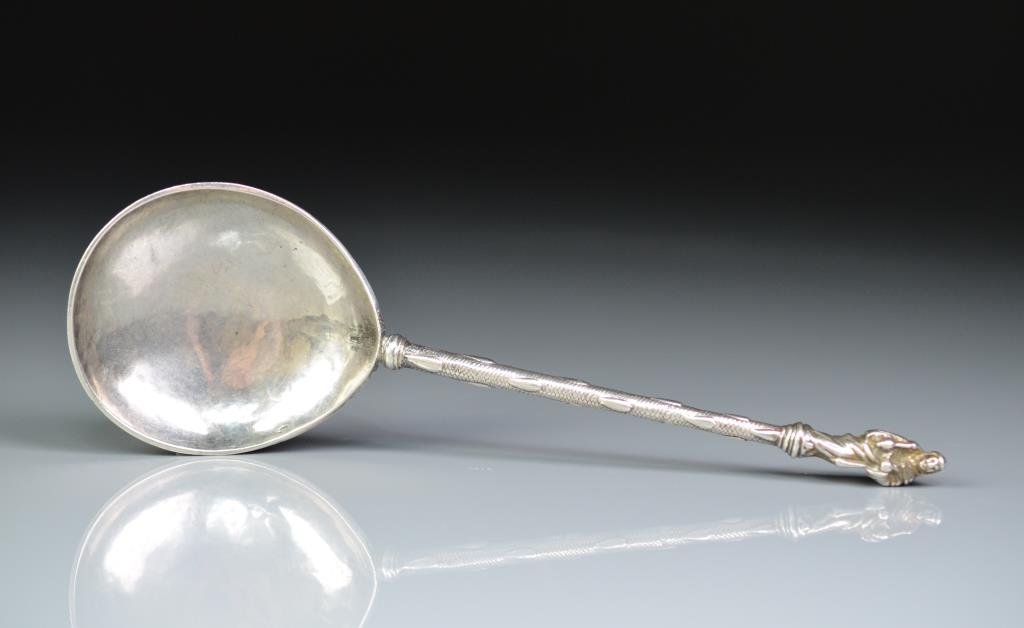 17th C DUTCH SILVER APOSTLE SPOON ENKHUIZEN (1 of 5)
