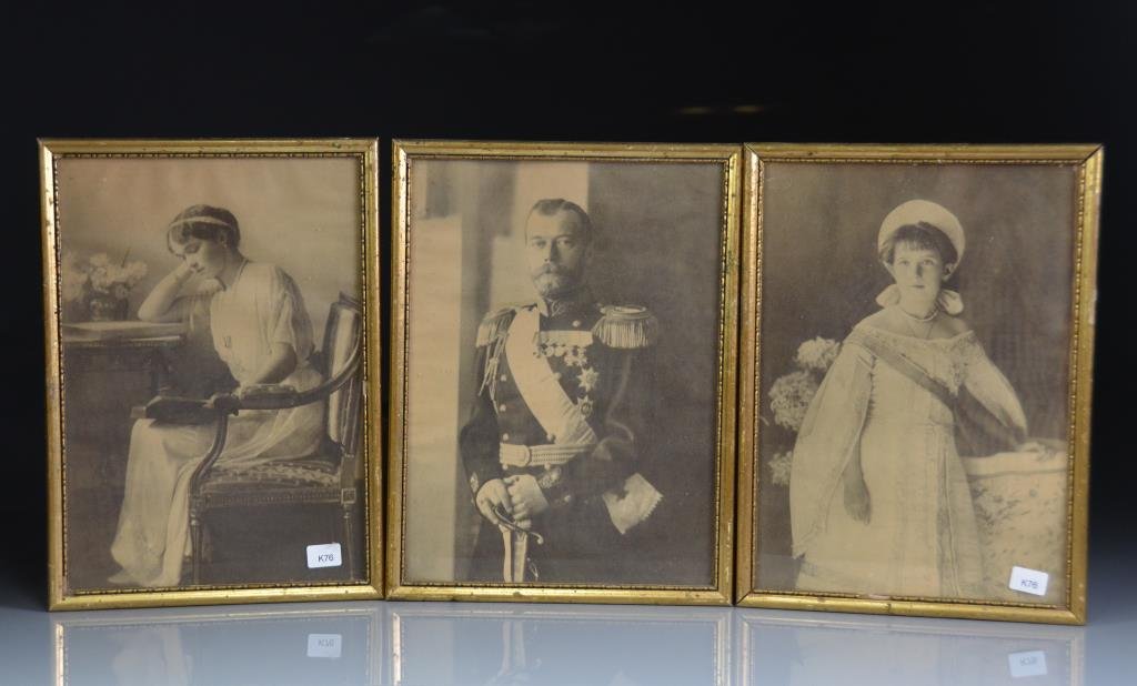 PHOTOGRAPHS OF CZAR NICHOLAS II, OLGA &  ANASTASIA (1 of 3)