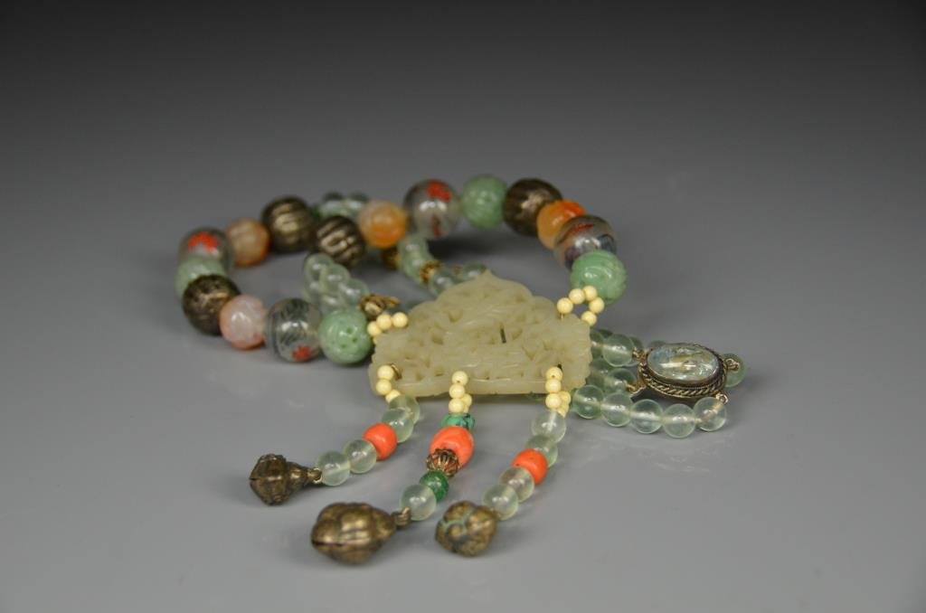 Chinese Quartz & Mixed Stone Beaded Necklace (1 of 10)