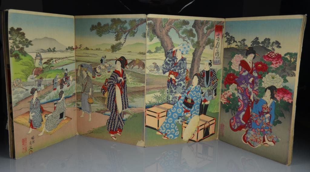 Toyohara Chikanobu, Edo Masago Nenchu Gyoji album (1 of 4)