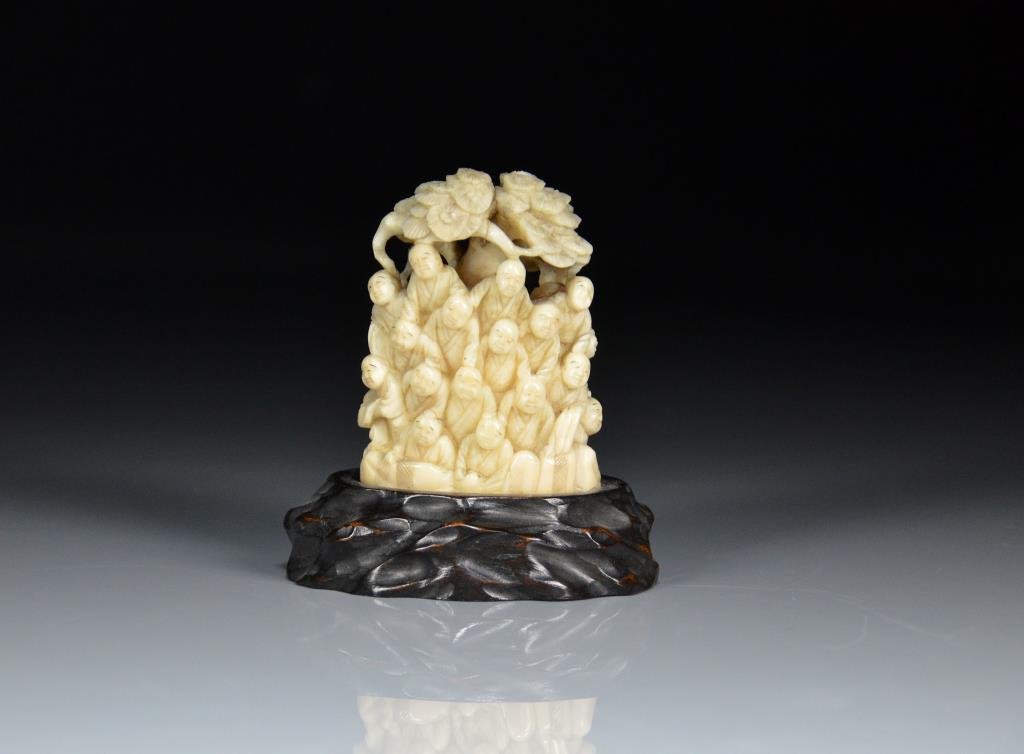 IVORY JAPANESE OKIMONO FIGURAL GROUP (1 of 4)