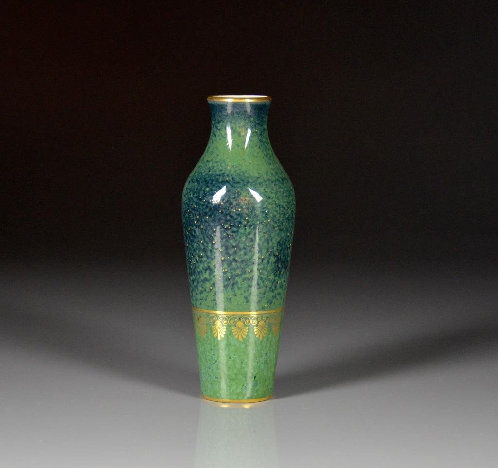 DORE A SEVRES GREEN BUD VASE (1 of 3)