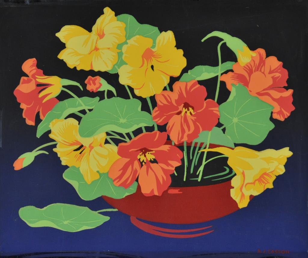 FOUR SILKSCREENS, AJ CASSON (Canadian, 1898-1992) (1 of 5)