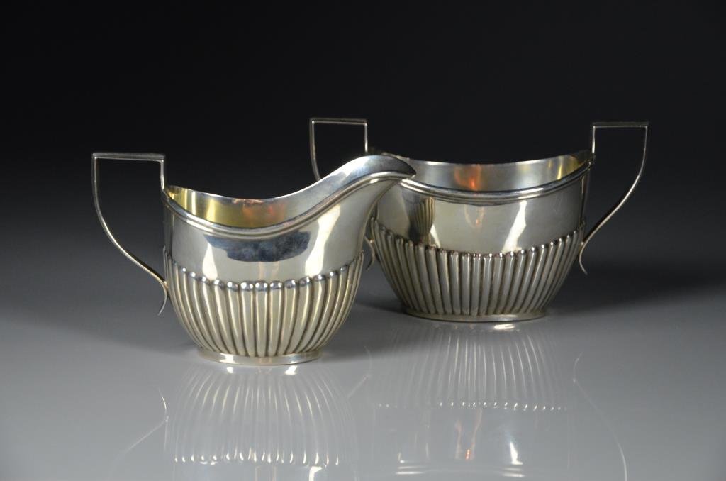 BIRKS CANADIAN SILVER SUGAR & CREAM JUG (1 of 1)