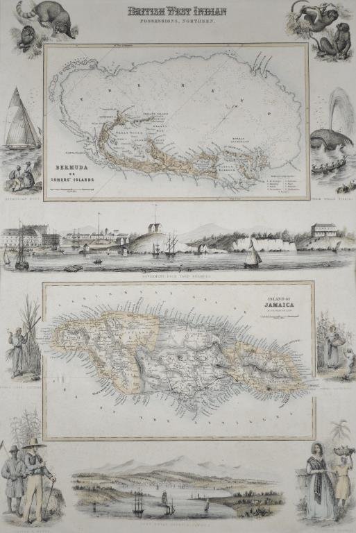 G.H. SWANSTON MAP OF BRITISH WEST INDIES 1872 (1 of 5)