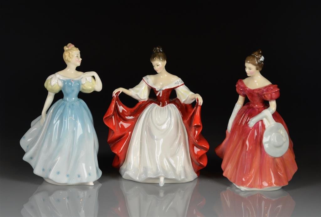 THREE  ROYAL DOULTON PORCELAIN FIGURES (1 of 4)