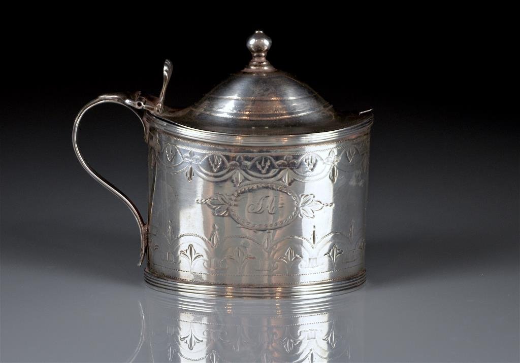 GEORGIAN SILVER MUSTARD POT (1 of 4)