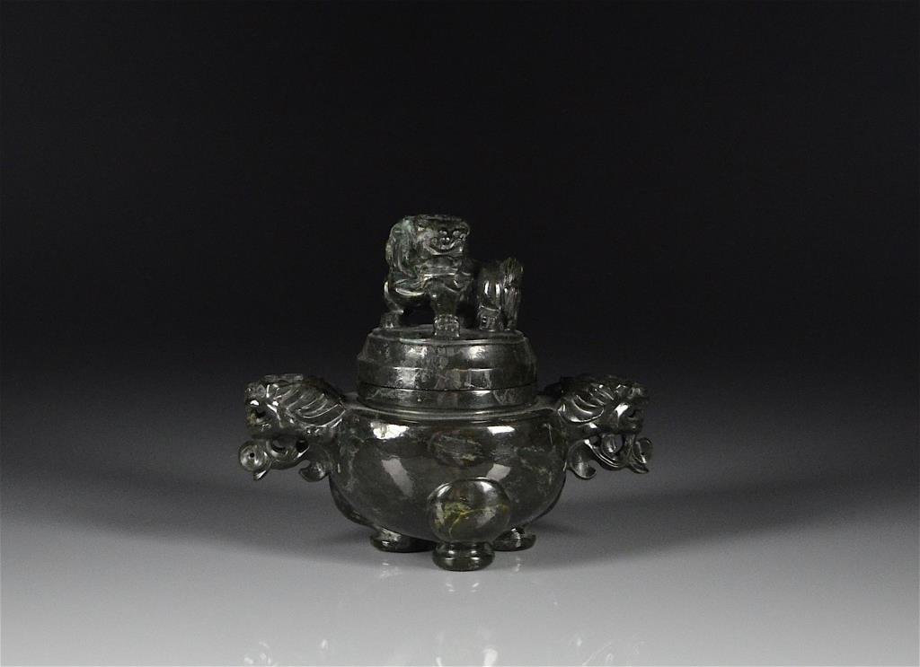 CHINESE CARVED JADE CENSER (1 of 1)