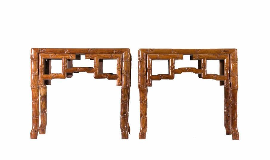 PAIR OF HUANGHUALI TABLES (1 of 10)