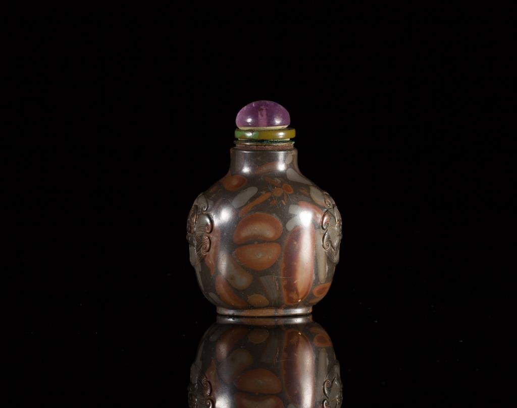 'PUDDINGSTONE' SNUFF BOTTLE (1 of 7)