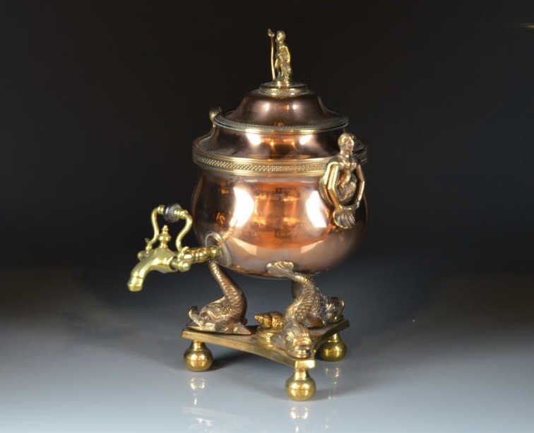 GEORGIAN COPPER HOT WATER URN (1 of 1)
