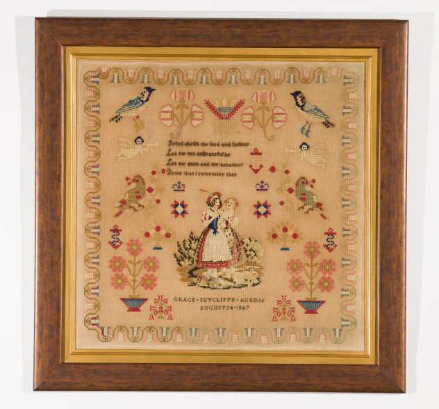 VICTORIAN NEEDLEPOINT SAMPLER (1 of 1)