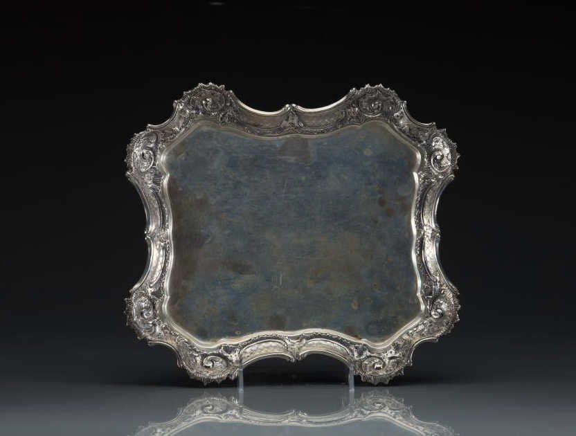 FRENCH SILVER SERVING TRAY (1 of 1)