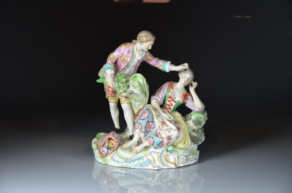 EARLY ENGLISH PORCELAIN FIGURAL GROUP (1 of 9)