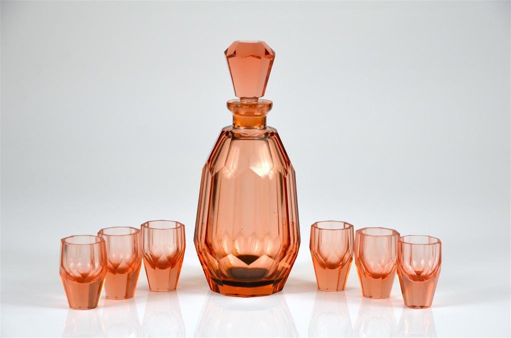 ART DECO GLASS DECANTER SET (1 of 1)