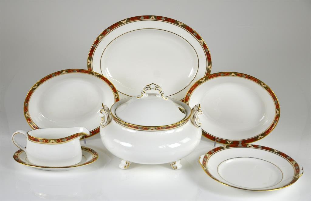 SIX PCS. ROYAL CROWN DERBY SERVING PIECES (1 of 1)