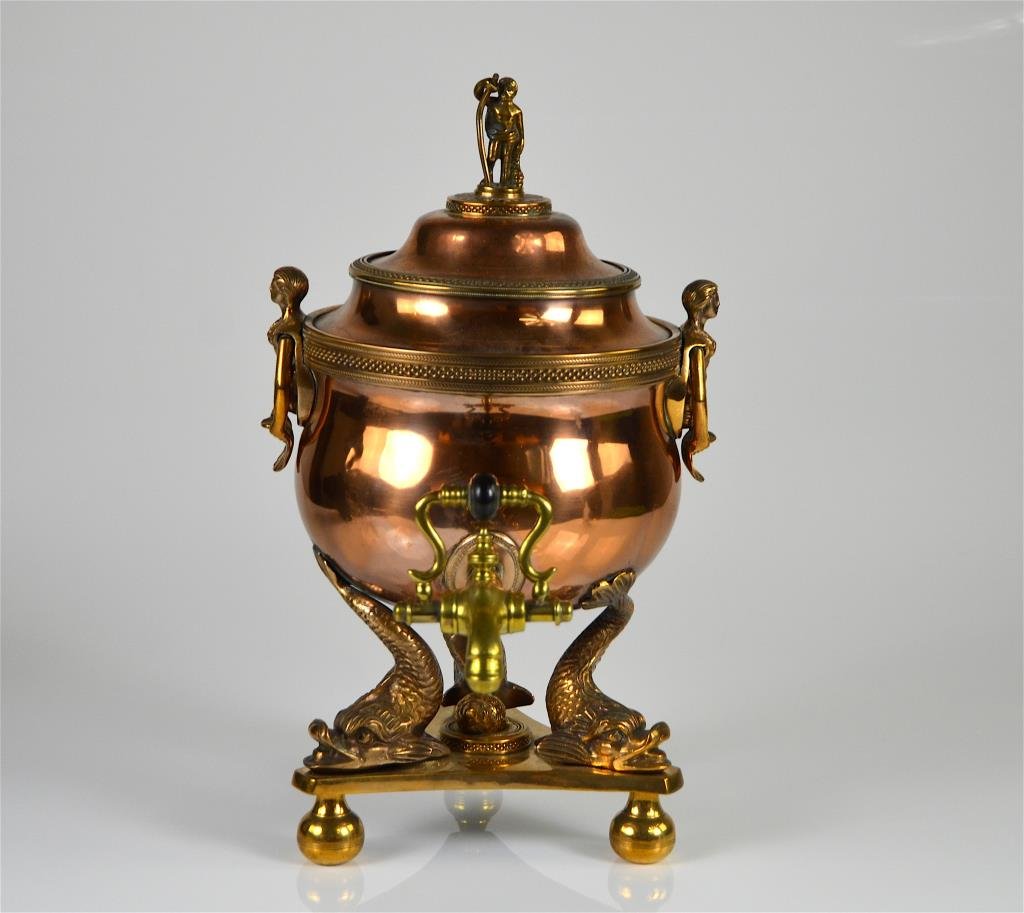 GEORGIAN COPPER HOT WATER URN (1 of 7)