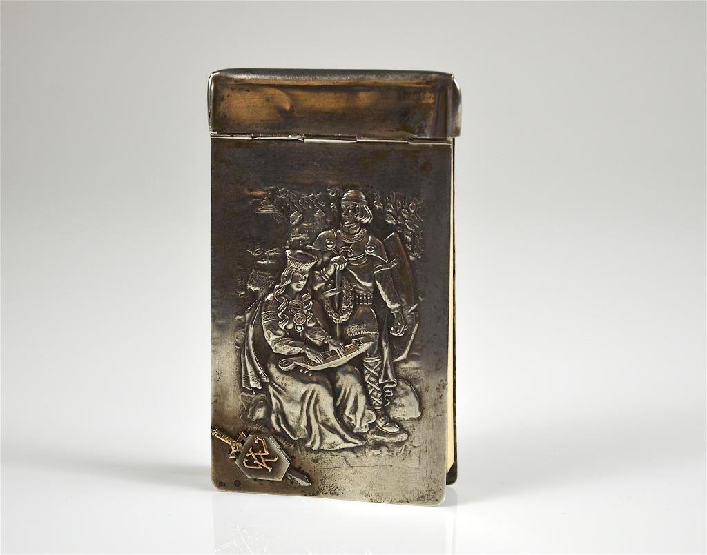 RUSSIAN SILVER COVERED WRITING BOOK (1 of 4)