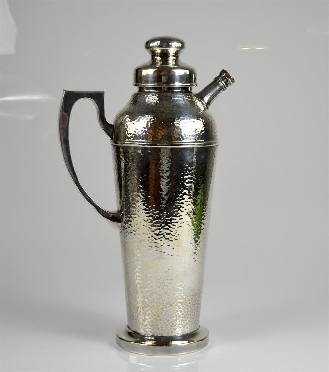RICE & SONS "APOLLO" SILVERPLATE COCKTAIL SHAKER (1 of 2)