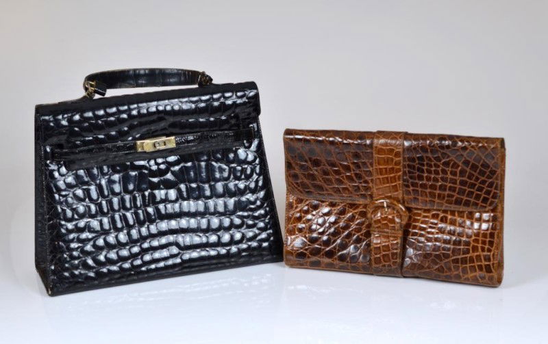TWO CROC & CROC LIKE HANDBAGS (1 of 2)
