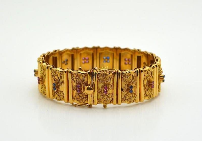 BREVETTO GOLD & GEMSTONE BRACELET (1 of 1)