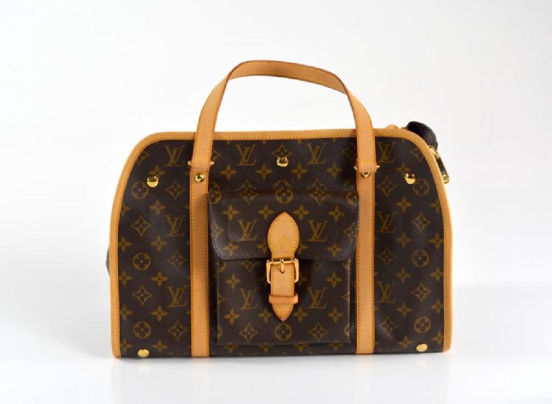 LOUIS VUITTON MONOGRAM CANVAS ANIMAL CARRIER (1 of 2)