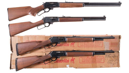 Four Marlin Lever Action Rifles With Boxes Jun 22 2019 Rock Island Auction In Il