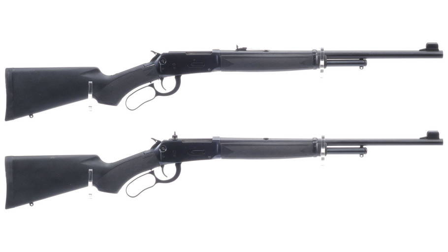 Two Winchester Model 94ae Lever Action Rifles