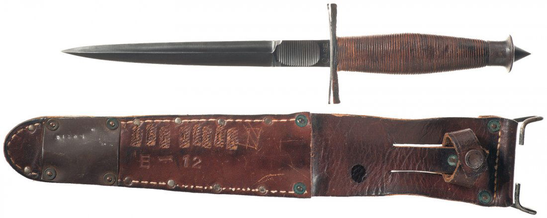 1776 Scarce Wwii Case V42 Command Knife And Scabbard Apr 21 12 Rock Island Auction In Il