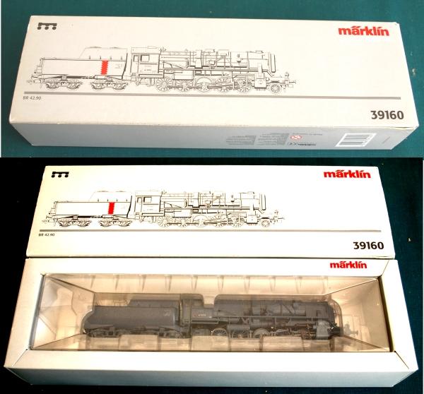 DB BR 42.90 2-10-0 Marklin Digital HO : DB BR 42.90 2-10-0 Steam Marklin Digital HO Scale. The model is in the original box and packing. We see that the model features European style couplers. This locomotive is Designed for AC powered trac