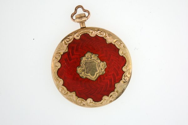 Enamel Locket: Vintage piece, as is