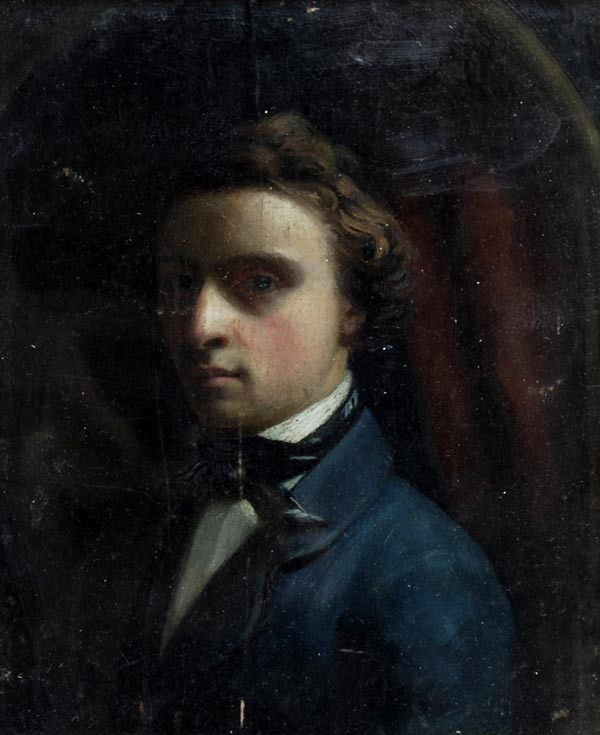 Follower of John Singleton Copley Portrait of a g: Follower of John Singleton Copley Portrait of a gentleman, head and shoulders Oil on paper 20 x 16.5 cm (8 x 6 1/2 in)