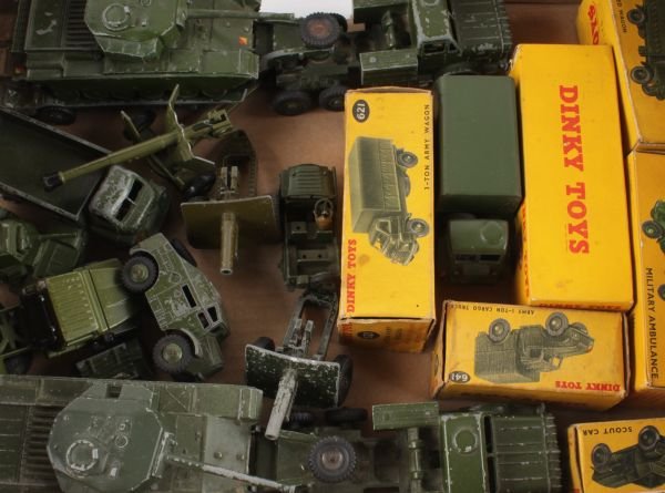 A Dinky No.626, Military Ambulance, olive drab wi