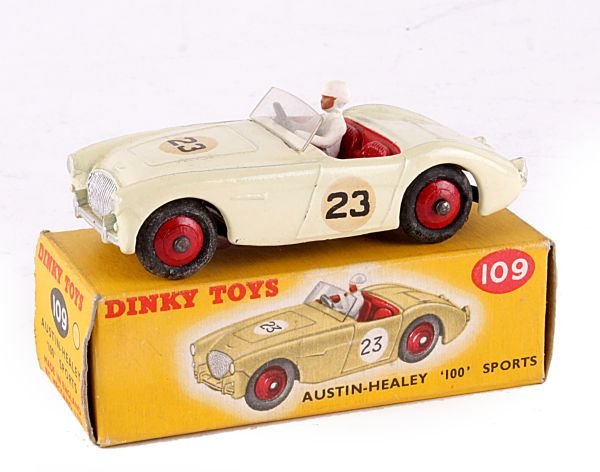 A Dinky No.109, Austin-Healey '100' Sports, compe
