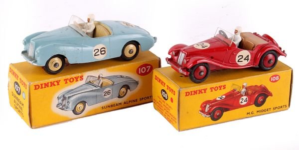 A Dinky No.107, Sunbeam Alpine Sports, competitio