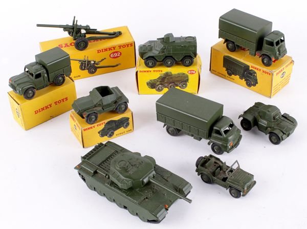 A Dinky No.623, Army Covered Wagon, olive drab wi