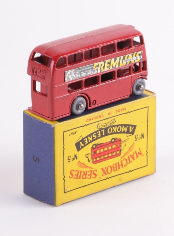 A rare Matchbox 1-75 series No.5, London Bus, with - 2