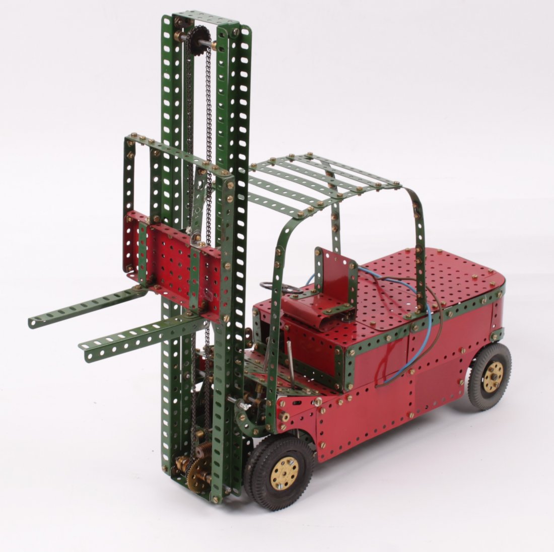 Meccano - A constructed model of a Fork-Lift Truck