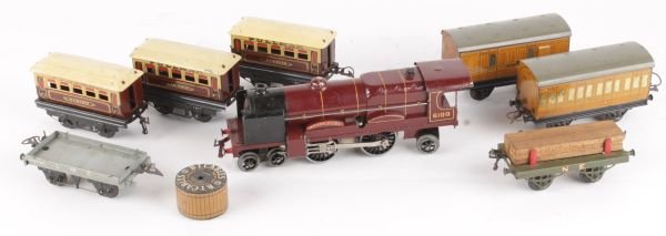 O gauge - A Hornby No.3, L.M.S. 4-4-2 tender locom
