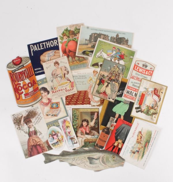 Twenty assorted items of advertising ephemera, in