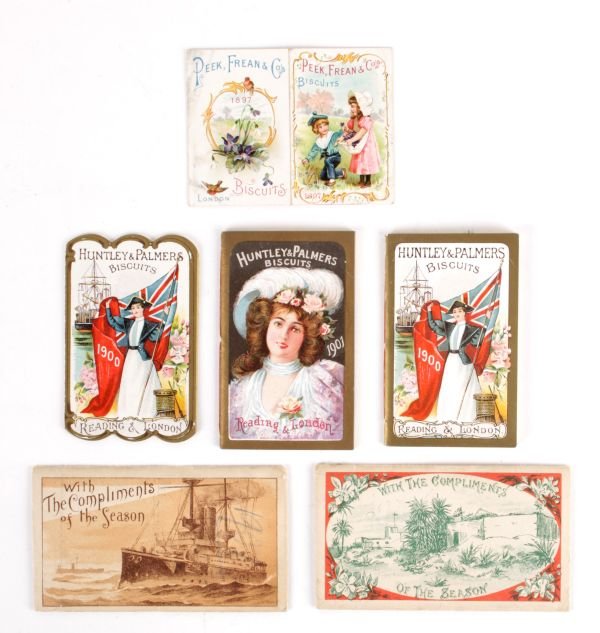Three Huntley Palmer's pocket calendar booklets,