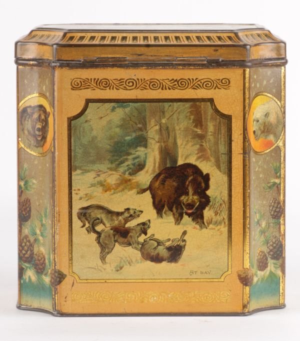 A Moore Brothers tea tin, circa 1900, lithographe - 3
