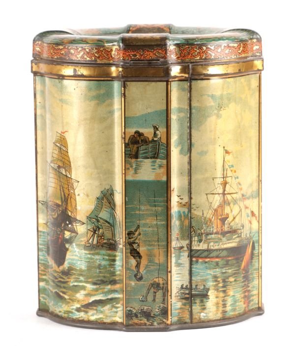 A Huntley Palmer's biscuit tin, 'Nautical', 189