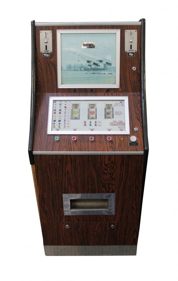 An early 1970s floor-standing arcade fruit machine