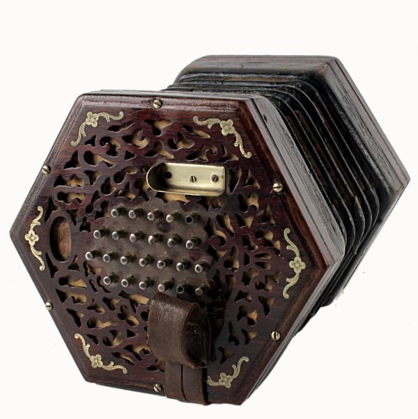 A Lachenal and Co. concertina, the serial number