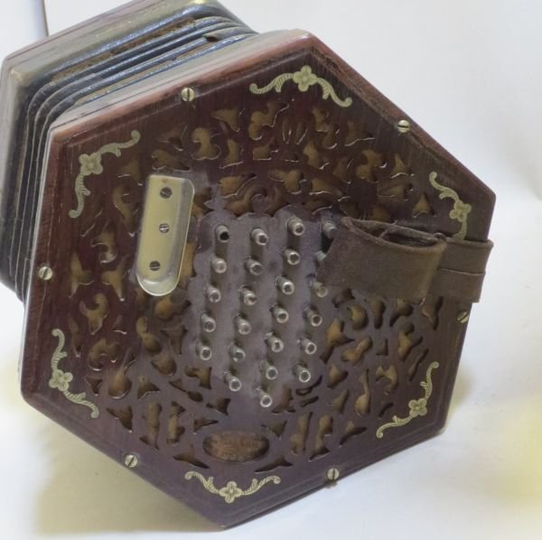 A Lachenal and Co. concertina, the serial number - 2