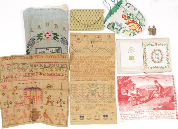 A George II sampler, dated 1766; another sampler,